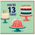 13th Birthday Card, You're 13 Today Cake Design