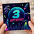 3rd Birthday Card, Space Astronaut and Rockets Happy Birthday Card