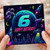 6th Birthday Card, Space Themed Happy Birthday Card