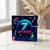 7th Birthday Card, Neon Space Astronaut and Rockets Birthday Card