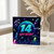14th Birthday Card, Neon Space Astronaut Rocket Birthday Card