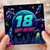 18th Birthday Card, Space Theme Happy Birthday Card for Him or Her