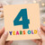 4th Birthday Card, 4 Years Old Card