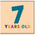 7th Birthday Card, 7 Years Old Card