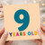 9th Birthday Card, 9 Years Old Card