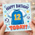 12th Birthday Card, Football Shirt Happy Birthday Today