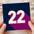 22nd Birthday Card