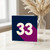 33rd Birthday Card, Bold Number 33 Design