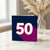 50th Birthday Card, Bold Number 50 Design