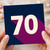 70th Birthday Card