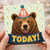91st Birthday Card, Bear Today Birthday Card