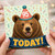 95th Birthday Card, Bear Today Birthday Card