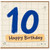 10th Birthday Card, Happy Birthday Card