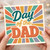 Day of the Dad Father’s Day Card for Dad - Colourful Retro Rays Design - Funny Pun Greeting Card for Father