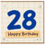 28th Birthday Card, Happy Birthday Age 28 Card