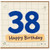 38th Birthday Card, Happy Birthday Card for 38 Year Old