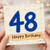 48th Birthday Card, Happy Birthday Card for 48 Year Old