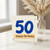 50th Birthday Card, Blue Number 50 Happy Birthday Card