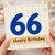 66th Birthday Card, Happy Birthday Card