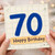 70th Birthday Card, Happy Birthday 70 Card