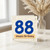 88th Birthday Card, Happy Birthday Age 88 Card, Blue Number 88 Design