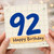 92nd Birthday Card, Happy Birthday 92 Card
