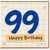 99th Birthday Card, Happy Birthday Card