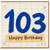 103rd Birthday Card, Happy Birthday Card for 103 Year Old