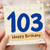 103rd Birthday Card, Happy Birthday Card for 103 Year Old