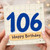 106th Birthday Card, Happy Birthday Age 106 Card