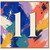 11th Birthday Card, Bright Abstract Number 11 Birthday Card