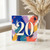 20th Birthday Card, Colourful Abstract Paint Splash Design