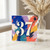 37th Birthday Card, Bold Abstract Paint Splatter Number 37 Card