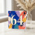 64th Birthday Card, Colourful Abstract 64 Card