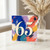 65th Birthday Card, Colourful Abstract Number 65 Card