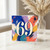 69th Birthday Card, Colourful Abstract Number 60 Card