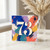 73rd Birthday Card, Bold Abstract Paint Splash Design