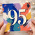 95th Birthday Card, Colourful Abstract Design