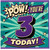 3rd Birthday Card, Pow You're 3 Today Comic Style Card