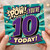 10th Birthday Card, Comic Book Pow You're 10 Today