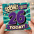 26th Birthday Card, Pow You’re 26 Today Comic Style Card