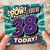38th Birthday Card, Pow! You're 38 Today Comic Style Birthday Card