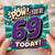 69th Birthday Card, Pow You're 69 Today Comic Style Card