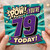 79th Birthday Card, You’re 79 Today Comic Style Card