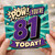 81st Birthday Card, You’re 81 Today Comic Style Card