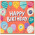 37th Birthday Card, Happy Birthday Balloon Design