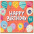 55th Birthday Card, Happy Birthday Balloons Design