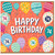 74th Birthday Card, Happy Birthday Balloons Design