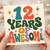 12th Birthday Card, 12 Years Of Awesome Card