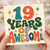 19th Birthday Card, - 19 Years of Awesome